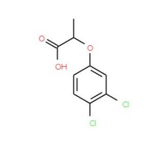 2-(3,4-dichlorophenoxy)propanoic acid (CAS 3307-41-3) - chemical structure image