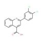 2-(3,4-Dichlorophenyl)-4-quinolinecarboxylic acid (CAS 148887-61-0) - chemical structure image
