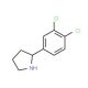 2-(3,4-dichlorophenyl)pyrrolidine (CAS 298690-82-1) - chemical structure image