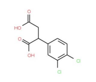 2-(3,4-Dichlorophenyl)succinic acid (CAS 93553-81-2) - chemical structure image