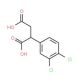 2-(3,4-Dichlorophenyl)succinic acid (CAS 93553-81-2) - chemical structure image