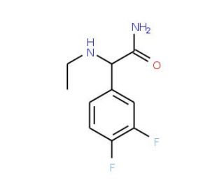 2-(3,4-difluorophenyl)-2-(ethylamino)acetamide - chemical structure image