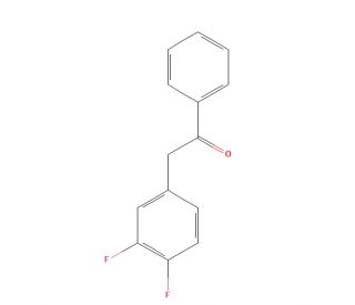 2-(3,4-Difluorophenyl)acetophenone (CAS 845781-26-2) - chemical structure image