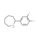 2-(3,4-Difluorophenyl)azepane - chemical structure image