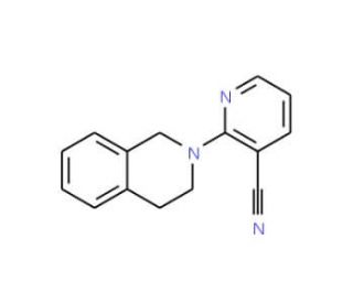 2-(3,4-dihydroisoquinolin-2(1H)-yl)nicotinonitrile - chemical structure image