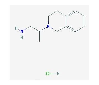 2-(3,4-dihydroisoquinolin-2(1H)-yl)propan-1-amine hydrochloride - chemical structure image