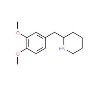 2-(3,4-Dimethoxy-benzyl)-piperidine (CAS 102458-70-8) - chemical structure image