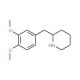 2-(3,4-Dimethoxy-benzyl)-piperidine (CAS 102458-70-8) - chemical structure image
