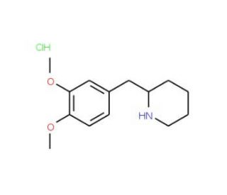 2-(3,4-Dimethoxy-benzyl)-piperidine hydrochloride (CAS 109247-03-2) - chemical structure image