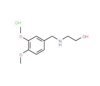 2-(3,4-Dimethoxy-benzylamino)-ethanol hydrochloride - chemical structure image