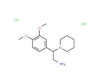 2-(3,4-Dimethoxy-phenyl)-2-piperidin-1-yl-ethylamine dihydrochloride - chemical structure image