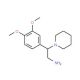 2-(3,4-Dimethoxy-phenyl)-2-piperidin-1-yl-ethylamine - chemical structure image