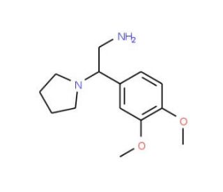 2-(3,4-Dimethoxy-phenyl)-2-pyrrolidin-1-yl-ethylamine - chemical structure image