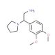 2-(3,4-Dimethoxy-phenyl)-2-pyrrolidin-1-yl-ethylamine - chemical structure image