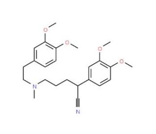 2-(3,4-Dimethoxy-phenyl)-5-{[2-(3,4-dimethoxyphenyl)-ethyl]methyl-amino}-pentanenitrile (CAS 95748-23-5) - chemical structure