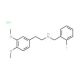 [2-(3,4-Dimethoxy-phenyl)-ethyl]-(2-fluoro-benzyl)-amine hydrochloride - chemical structure image