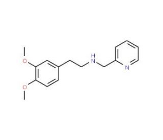 [2-(3,4-Dimethoxy-phenyl)-ethyl]-pyridin-2-yl-methyl-amine (CAS 99615-36-8) - chemical structure image