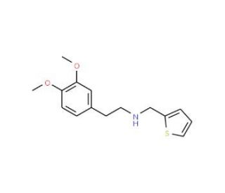[2-(3,4-Dimethoxy-phenyl)-ethyl]-thiophen-2-yl-methyl-amine - chemical structure image