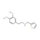 [2-(3,4-Dimethoxy-phenyl)-ethyl]-thiophen-2-yl-methyl-amine - chemical structure image