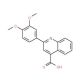 2-(3,4-Dimethoxy-phenyl)-quinoline-4-carboxylic acid (CAS 133676-16-1) - chemical structure image