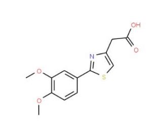 [2-(3,4-dimethoxyphenyl)-1,3-thiazol-4-yl]acetic acid - chemical structure image