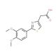 [2-(3,4-dimethoxyphenyl)-1,3-thiazol-4-yl]acetic acid - chemical structure image