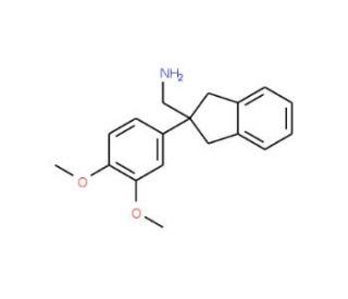 {[2-(3,4-dimethoxyphenyl)-2,3-dihydro-1H-inden-2-yl]methyl}amine - chemical structure image