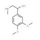 2-(3,4-Dimethoxyphenyl)-2-hydroxy-N-methylethylamine (CAS 5653-66-7) - chemical structure image