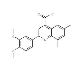 2-(3,4-dimethoxyphenyl)-6,8-dimethylquinoline-4-carbonyl chloride - chemical structure image