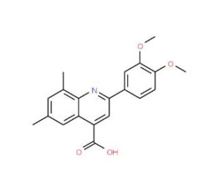 2-(3,4-Dimethoxyphenyl)-6,8-dimethylquinoline-4-carboxylic acid - chemical structure image