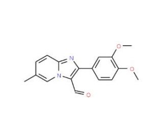 2-(3,4-Dimethoxyphenyl)-6-methylimidazo-[1,2-a]pyridine-3-carbaldehyde - chemical structure image