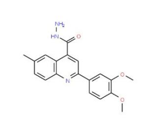 2-(3,4-Dimethoxyphenyl)-6-methylquinoline-4-carbohydrazide - chemical structure image