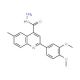 2-(3,4-Dimethoxyphenyl)-6-methylquinoline-4-carbohydrazide - chemical structure image