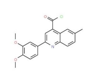 2-(3,4-dimethoxyphenyl)-6-methylquinoline-4-carbonyl chloride - chemical structure image