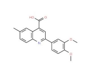 2-(3,4-Dimethoxyphenyl)-6-methylquinoline-4-carboxylic acid - chemical structure image
