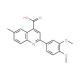 2-(3,4-Dimethoxyphenyl)-6-methylquinoline-4-carboxylic acid - chemical structure image