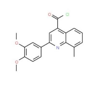 2-(3,4-dimethoxyphenyl)-8-methylquinoline-4-carbonyl chloride - chemical structure image