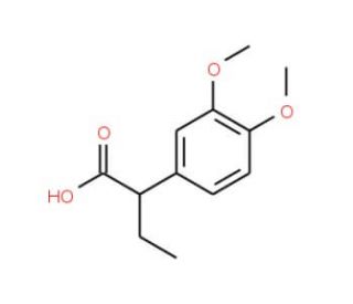2-(3,4-Dimethoxyphenyl)butanoic acid - chemical structure image