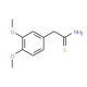 2-(3,4-dimethoxyphenyl)ethanethioamide (CAS 145736-65-8) - chemical structure image