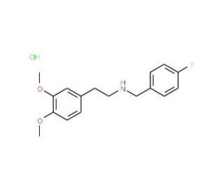 [2-(3,4-Dimethoxyphenyl)-ethyl]-(4-fluoro-benzyl)-amine hydrochloride - chemical structure image