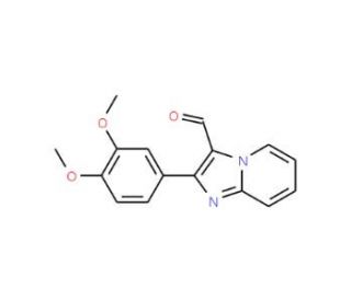 2-(3,4-Dimethoxyphenyl)imidazo[1,2-a]pyridine-3-carbaldehyde (CAS 727652-02-0) - chemical structure image