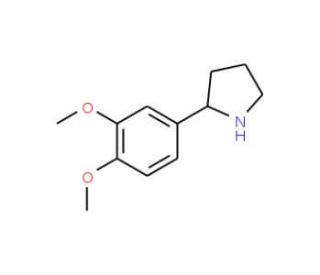 2-(3,4-dimethoxyphenyl)pyrrolidine (CAS 367281-00-3) - chemical structure image