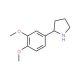 2-(3,4-dimethoxyphenyl)pyrrolidine (CAS 367281-00-3) - chemical structure image