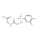 [2-(3,4-Dimethyl-benzenesulfonylamino)-acetylamino]-acetic acid - chemical structure image