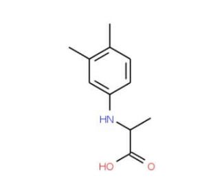 2-(3,4-Dimethyl-phenylamino)-propionic acid - chemical structure image