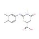 2-(3,4-Dimethyl-phenylimino)-3-methyl-4-oxo-[1,3]thiazinane-6-carboxylic acid - chemical structure image