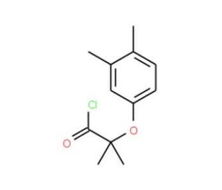 2-(3,4-dimethylphenoxy)-2-methylpropanoyl chloride - chemical structure image