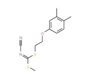 [2-(3,4-Dimethylphenoxy)ethyl]methyl-cyanocarbonimidodithioate - chemical structure image