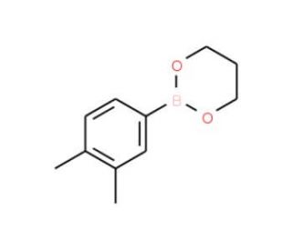 2-(3,4-Dimethylphenyl)-1,3,2-dioxaborinane (CAS 208390-39-0) - chemical structure image