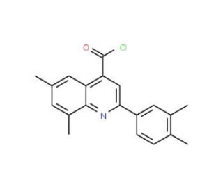 2-(3,4-dimethylphenyl)-6,8-dimethylquinoline-4-carbonyl chloride - chemical structure image